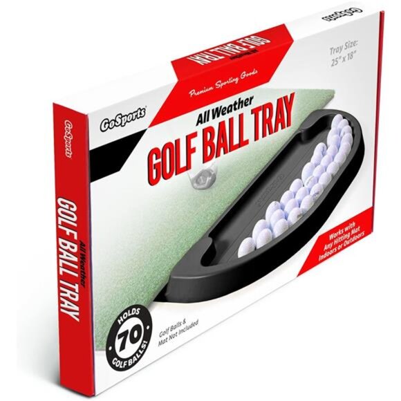 All-Weather Golf Ball Tray - 70 Ball Capacity - Compatible with All Hitting Mats - Picture 6 of 7